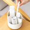 Liemuao Makeup Brush Holder Organizer,Plastic Cosmetics Brushes Organizer with 3 Compartment,Storage Cup for Lipsticks, Hair Accessories, Beauty Tool in Vanity, Bathroom, Dresser (Transparent) view 4