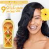 9 Oils Hair Oil - Herbal Blend of Jojoba, Almond, Olive, Argan, Amla, Coconut, Castor oil, Onion oil and Vitamin E - Hair oil for Hair Growth, thickness and damaged hairs - Non Greasy | 5 oz view 4