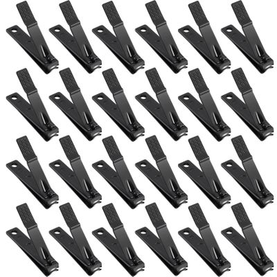 Nail Clippers Set,24 Pack Stainless Steel Nail Clippers Bulk,Black Nail Cutter,Ultra Sharp Sturdy Fingernail Clippers and Toenail Clippers for Women Men(24 Pcs-Black)