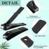 Nail Clippers Set,24 Pack Stainless Steel Nail Clippers Bulk,Black Nail Cutter,Ultra Sharp Sturdy Fingernail Clippers and Toenail Clippers for Women Men(24 Pcs-Black) view 3