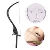 Eyebrow Mapper With Strings, Eyebrow Line Ruler Microblading Tool Set For Mapping Lines For Eyebrow Color Eyebrow (Silver) (Black) view 2