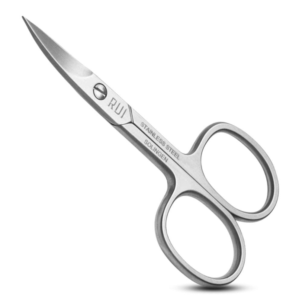 Rui Smiths Pro Precision Stainless Steel Pedicure Trimmer Cutter with Micro-Serrated, Anti-Skid Cutting Edges and Long Handles For Hard Nails | Made in Solingen, Germany (Nail Scissors)