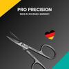Rui Smiths Pro Precision Stainless Steel Pedicure Trimmer Cutter with Micro-Serrated, Anti-Skid Cutting Edges and Long Handles For Hard Nails | Made in Solingen, Germany (Nail Scissors) view 2