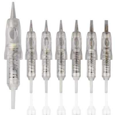 20pcs Disposable Cartridge Tattoo Needles Sterilized Permanent Makeup Needles for Micropigmentation Device Tattoo Machine for Powder Brows Permanent Make Up Shading (5F)