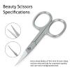 EAGERBEAUTY Multipurpose Premium Manicure Scissors Professional Grade Stainless Steel Cuticle Pedicure Beauty Grooming Scissors for Nail, Eyebrow, Eyelash, Dry Skin Cuticle small scissors (C) view 4