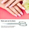 Eagerbeauty- Stainless Steel Curved Blade Small Menicure and Pedicure Cuticle Scissors for Trimming the Fingernails, Toenails, Eyebrow, Eyelash, Dry Skin  Nail Scissors (B) view 4