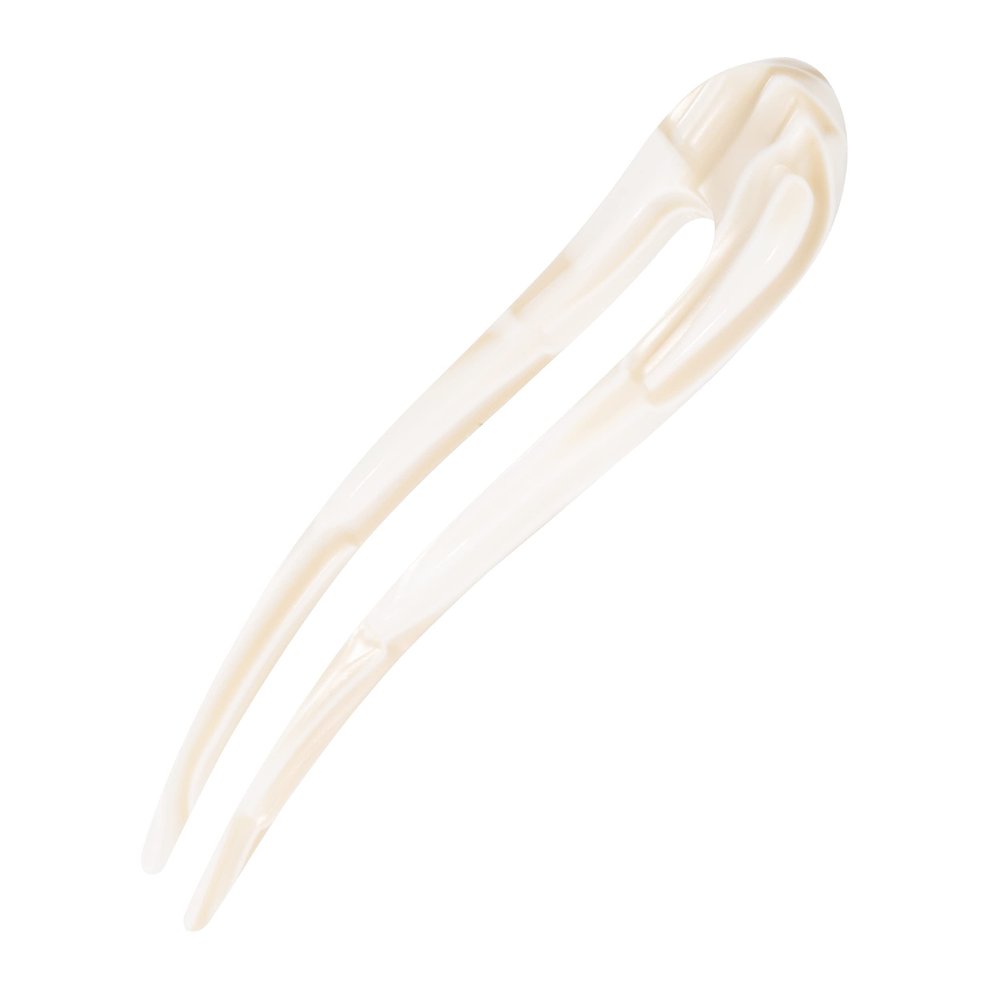 France Luxe Long Tooth Chignon Pin, Alba - Hair Clip - Black, 5 1/4" Long - 1 Count - Unisex - Adult