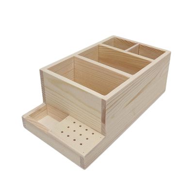 predolo Nail Drill Bits Wood Stand Organizer for Nail Training Premium DIY Container