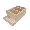 predolo Nail Drill Bits Wood Stand Organizer for Nail Training Premium DIY Container view 4