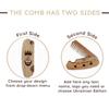 Beard Comb Personalized Gifts Anniversary Gift Wooden Brush Custom Comb Groomsmen Gift Hair Brush Pocket Brush Birthday Gift for Boyfriend (Viking) view 2