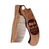 Beard Comb Personalized Gifts Anniversary Gift Wooden Brush Custom Comb Groomsmen Gift Hair Brush Pocket Brush Birthday Gift for Boyfriend (Great Beard Great Adventures) view 1