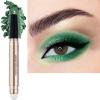 Daeuwiutr Bright Green Eyeshadow Stick Makeup, Cream Shimmer Smooth Eyeshadow Pencil Hypoallergenic Waterproof Long Lasting Eye shadow Highlighter Eye Liner Pen High-Impact Multi-Dimensional eyes Look view 1