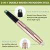 Daeuwiutr Bright Green Eyeshadow Stick Makeup, Cream Shimmer Smooth Eyeshadow Pencil Hypoallergenic Waterproof Long Lasting Eye shadow Highlighter Eye Liner Pen High-Impact Multi-Dimensional eyes Look view 3