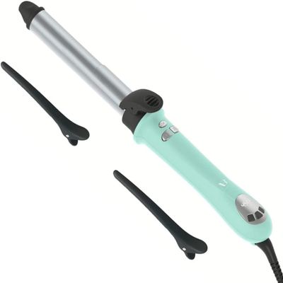 Amira Beauty Automatic Curling Iron, Tourmaline Ceramic Hair Curler, Curling Wand for Long Hair, Digital Display with Adjustable Temp 250-450, Dual Voltage & Auto Shut-Off