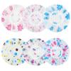 6 Pcs Shower Caps, Waterproof Bath Caps Plastic Reusable Shower Caps Elastic Band Bath Hair Caps for Women Kids view 1