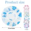 6 Pcs Shower Caps, Waterproof Bath Caps Plastic Reusable Shower Caps Elastic Band Bath Hair Caps for Women Kids view 2