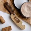 Beard Comb Personalized Gifts Anniversary Gift Wooden Brush Custom Comb Groomsmen Gift Hair Brush Pocket Brush Birthday Gift for Boyfriend (Great Beard Great Adventures) view 4