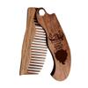 Beard Comb Personalized Gifts Anniversary Gift Wooden Brush Custom Comb Groomsmen Gift Hair Brush Pocket Brush Birthday Gift for Boyfriend (Live Like Viking) view 1