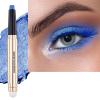 Daeuwiutr Light Blue Eyeshadow Stick For Blue Eyes Cream Shimmer Smooth Palette Dark Light Bright Navy Single Thriving Eye Shadow Pencil Waterproof Long Lasting Eye Shadow Highlighter Sticks #16 Navy view 1