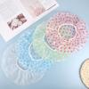 6 Pcs Shower Caps, Waterproof Bath Caps Plastic Reusable Shower Caps Elastic Band Bath Hair Caps for Women Kids view 3