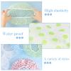 6 Pcs Shower Caps, Waterproof Bath Caps Plastic Reusable Shower Caps Elastic Band Bath Hair Caps for Women Kids view 4