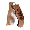 Beard Comb Personalized Gifts Anniversary Gift Wooden Brush Custom Comb Groomsmen Gift Hair Brush Pocket Brush Birthday Gift for Boyfriend (Viking) view 1