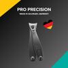 Rui Smiths Pro Precision Nail Clippers | TopInox Stainless Steel Manicure Pedicure Trimmer, Curved Cutting Edges, Travel Size, 6cm Length | Made in Solingen, Germany view 2