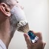 Grandslam Luxury Badger Shaving Brush Handmade Pure Badger Hair Brush with Blue Resin Handle Heavy Alloy Base + Badger Bristle view 2