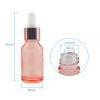 Wwolife 10 PCS 1/2oz (15ml) Rose Gold Glass Dropper Bottles Perfume Aromatherapy Cosmetic Container Essential Oils Sample Mini Empty Dropper Bottles with Funnel Include view 2