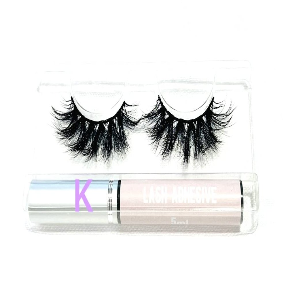 BITARIOS 3D MINK LASHES WITH GLUE EYELINER (Kora)