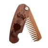 Beard Comb Personalized Gifts Anniversary Gift Wooden Brush Custom Comb Groomsmen Gift Hair Brush Pocket Brush Birthday Gift for Boyfriend (Live Like Viking) view 1