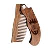 Beard Comb Personalized Gifts Anniversary Gift Wooden Brush Custom Comb Groomsmen Gift Hair Brush Pocket Brush Birthday Gift for Boyfriend (Live Like King) view 1