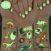 xo, Fetti Dinosaur Temporary Tattoos for Kids - 44 Glow In The Dark Pcs | Birthday Party Supplies, Dinosaur Party Favors, T-rex Decorations view 1