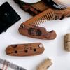 Beard Comb Personalized Gifts Anniversary Gift Wooden Brush Custom Comb Groomsmen Gift Hair Brush Pocket Brush Birthday Gift for Boyfriend (Beard Freedom) view 4