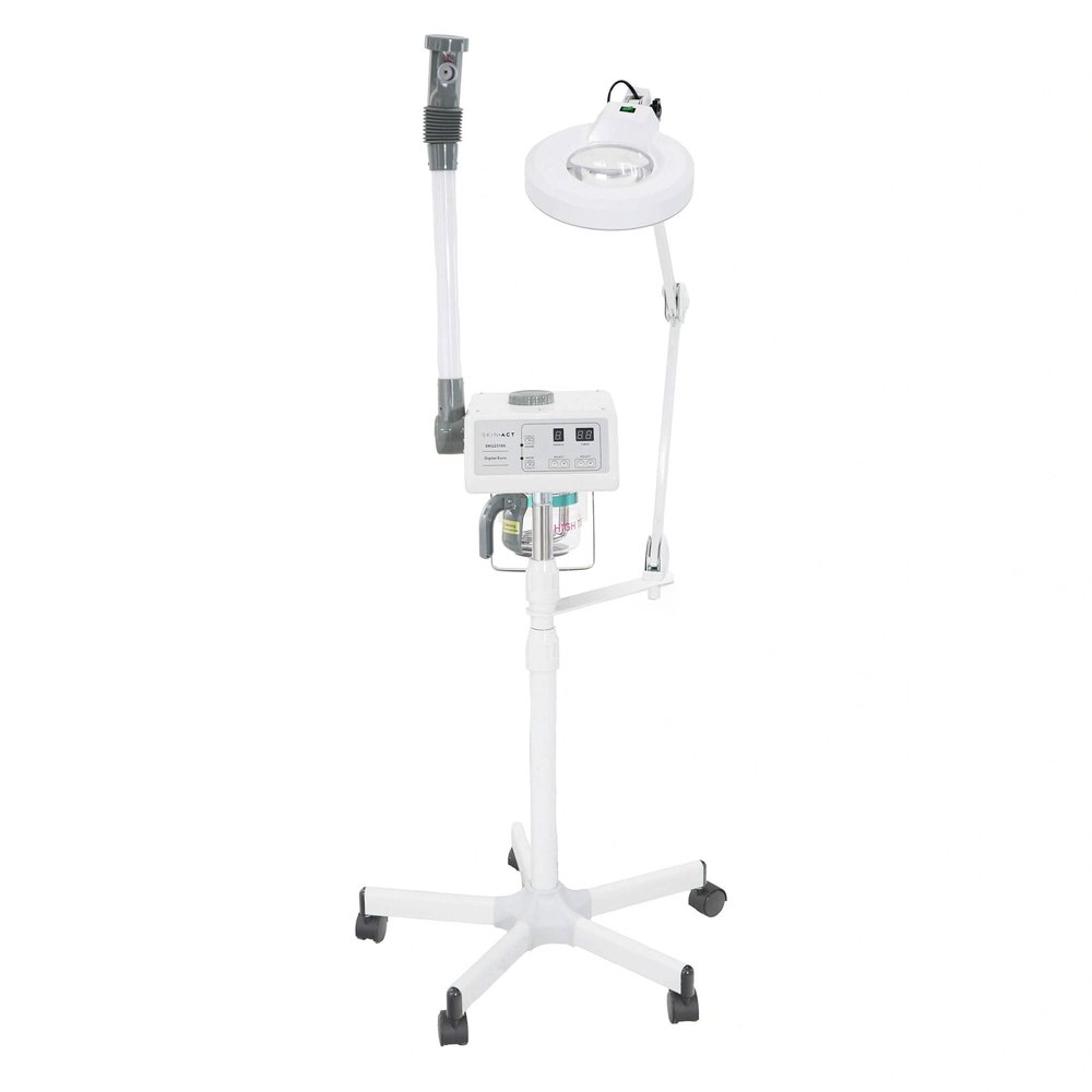 SKINACT Euro Facial Steamer with Aroma Therapy with LED Magnifying Lamp