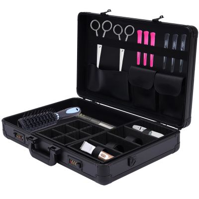Beauty Salon Barber Case,Barber Carrying Case,Portable Barbers Carrying Case for Clippers and Supplies,Hair Stylist Tool Kits Organizer,Barber Travel Carry Case with Lock,Carry Case for Pet Groomer