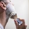 Grandslam Luxury Badger Shaving Brush Handmade Pure Badger Hair Brush with Gray Resin Handle Heavy Alloy Base + Badger Bristle view 2