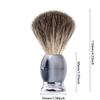 Grandslam Luxury Badger Shaving Brush Handmade Pure Badger Hair Brush with Gray Resin Handle Heavy Alloy Base + Badger Bristle view 4