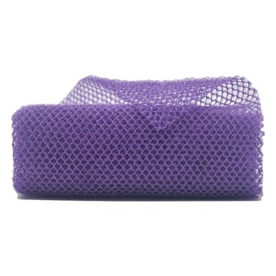 African Body Scrubber - Purple Exfoliating Net for Bath and Shower