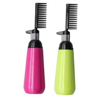 Beavorty 2pcs Hair Dye Bottle Combs 200ml Plastic Root Applicator