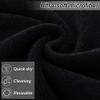 TURSTIN 24 Pack Makeup Remover Towels 13x13 Inch Microfiber Face Towels Reusable Makeup Wash Cloth Facial Cleansing Makeup Towels for Women Skin Care, Black view 4