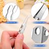 TEHAUX Meibomian Gland Expressor, Stainless Steel Eyelid Massage Tweezer with Positioning Pin, Prevent Excessive Force, Rectangle Tip Eyelid Expressor for Dry Eyes (Silver) view 4
