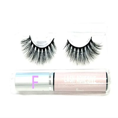 BITARIOS 3D MINK LASHES WITH GLUE EYELINER (Fantasy)