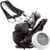 Grandslam Shaving Kit - Straight Razor, Leather Strop, Bowl & Stand, Shaving Brush, Soap - Gift for Men view 1