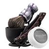 Grandslam Shaving Kit - Straight Razor, Leather Strop, Bowl & Stand, Shaving Brush, Soap - Gift for Men view 2