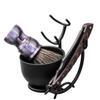 Grandslam Shaving Kit - Straight Razor, Leather Strop, Bowl & Stand, Shaving Brush, Soap - Gift for Men view 3