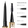 Eyebrow Pencil,3 PCS Waterproof Long-Lasting Microblading Dark brown Brow Pencil,Natural Eyebrow Makeup Ultra Slim Defining Eyebrow Pencils Brow Liner for Women view 3