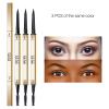 Eyebrow Pencil,3 PCS Waterproof Long-Lasting Microblading Brown Brow Pencil,Natural Eyebrow Makeup Ultra Slim Defining Eyebrow Pencils view 3