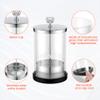 TASALON Barber Jar Pack of 1 - 25 oz Stainless Cap and Glass Jar with Removable Basket, Salon or Nail Spa view 3