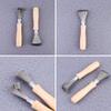 CALLARON 3pcs Hair Brush Cleaner Comb Claw Tool Wet Comb Detangler Pet Hair Remover view 2
